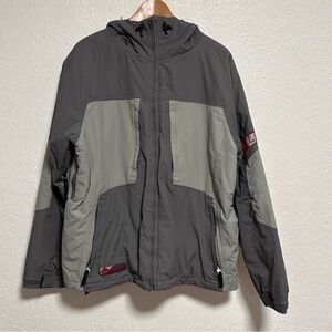 *Vintage Burton Snowboarding Jacket Men’s Size M Waterproof Hooded Gray Nylon